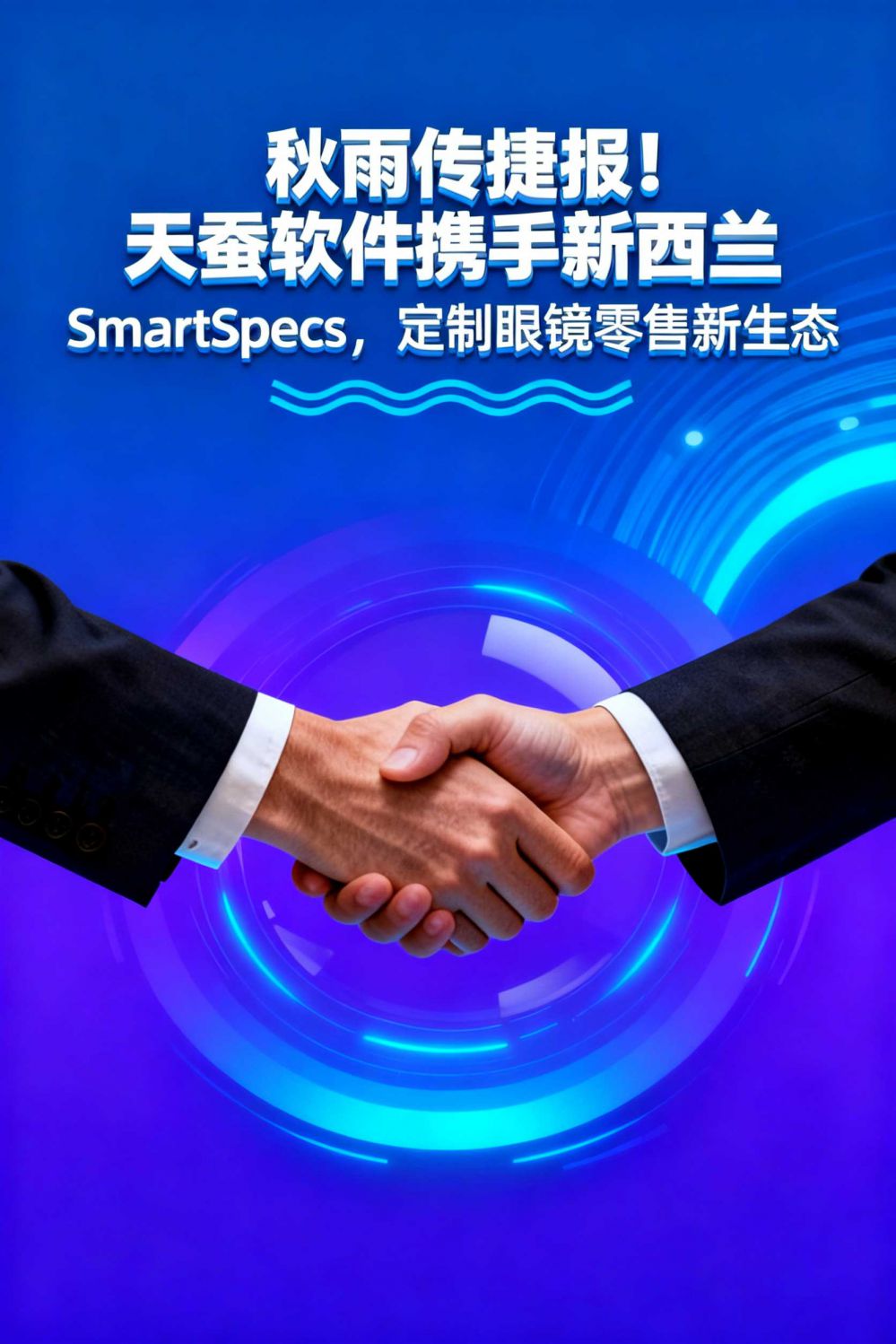 秋雨傳捷報！天蠶軟件攜手新西蘭 SmartSpecs，定制眼鏡零售新生態